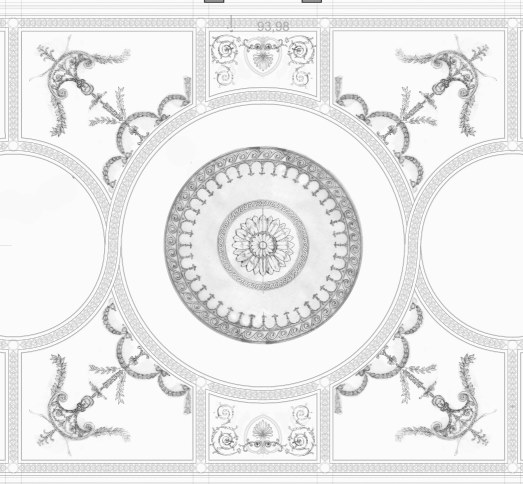 adams style ornamental ceiling design