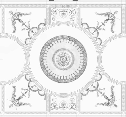 adams style ornamental ceiling design